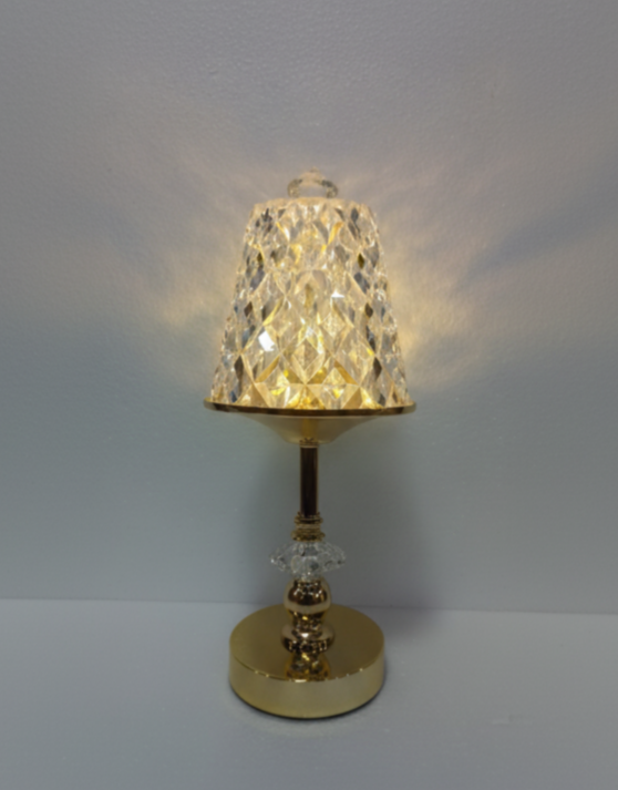Golden Crystal Lamp