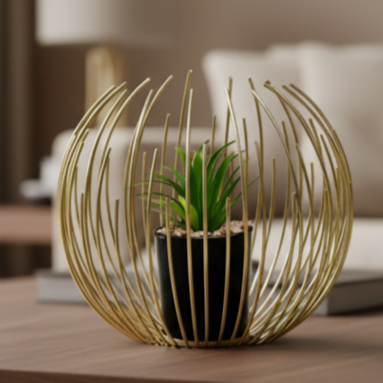 Golden Bloom Cage