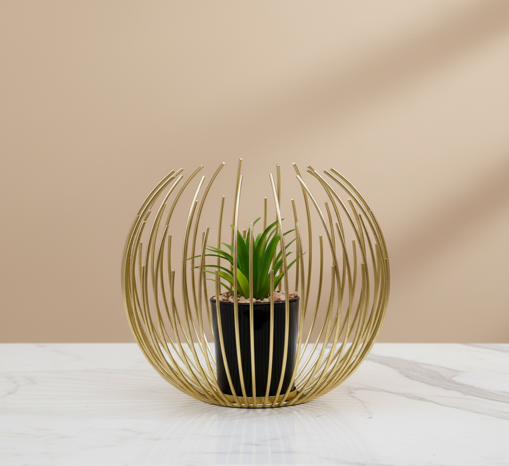 Golden Bloom Cage