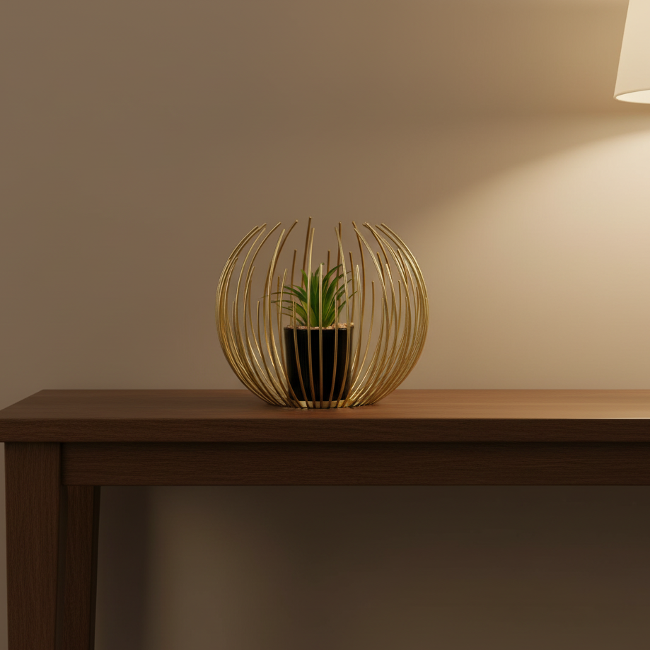 Golden Bloom Cage
