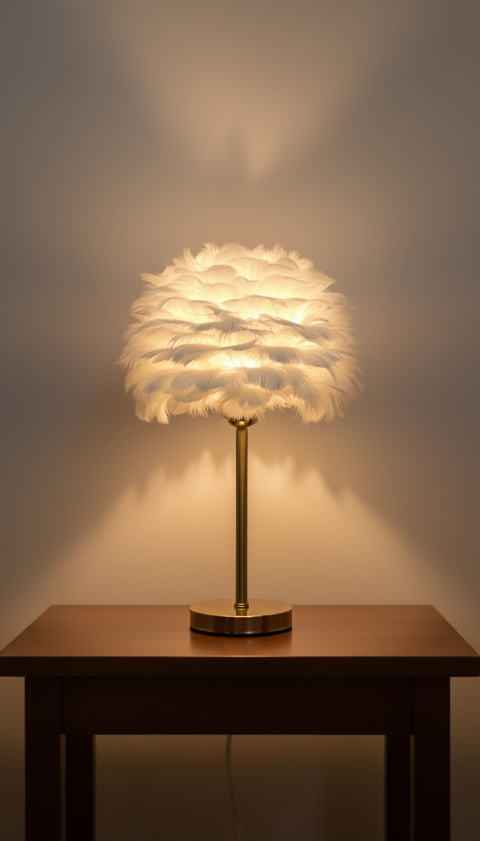 Feather Table Lamp
