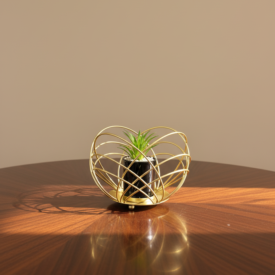 Golden Orbit Planter