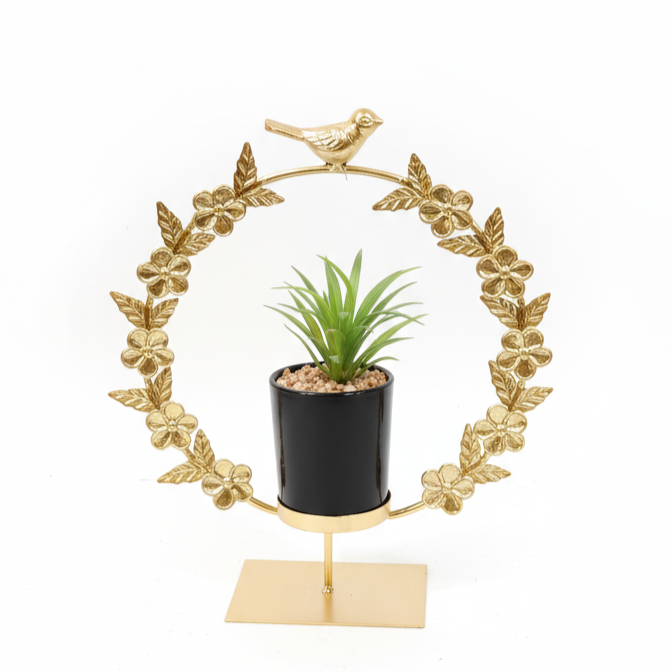 Golden Bird Planter