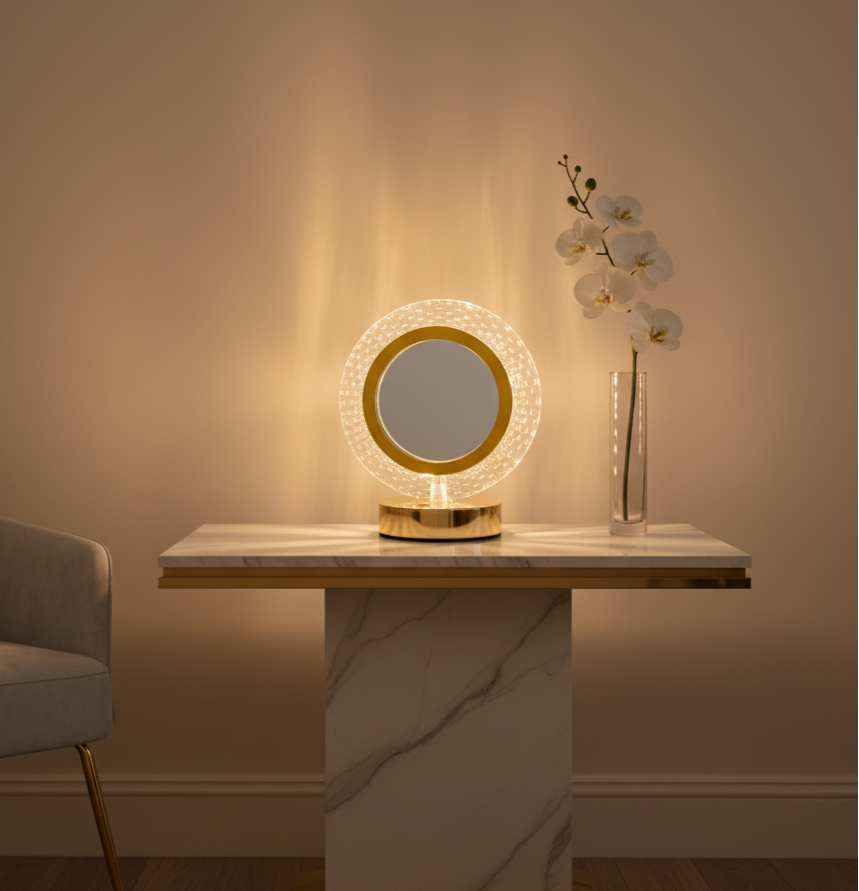 LED crystal table lamp