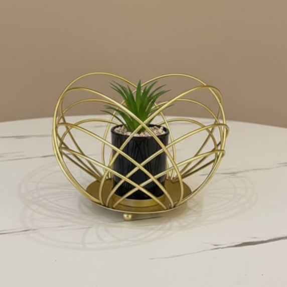 Golden Orbit Planter