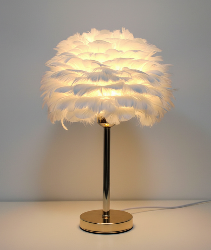 Feather Table Lamp