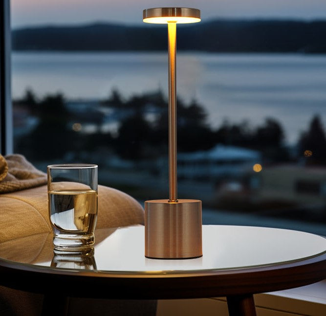 Sleek LED touch lamp