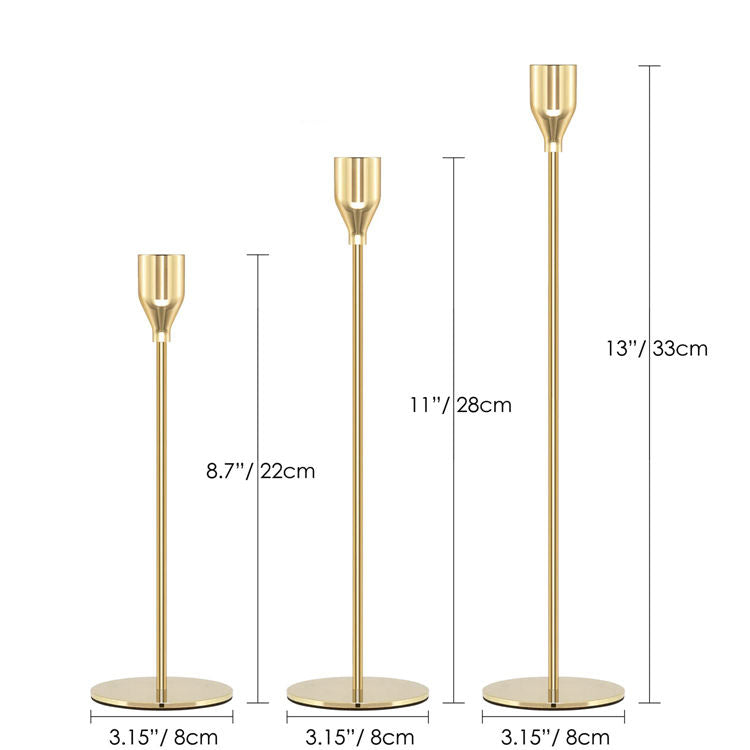 Set of three candle stand