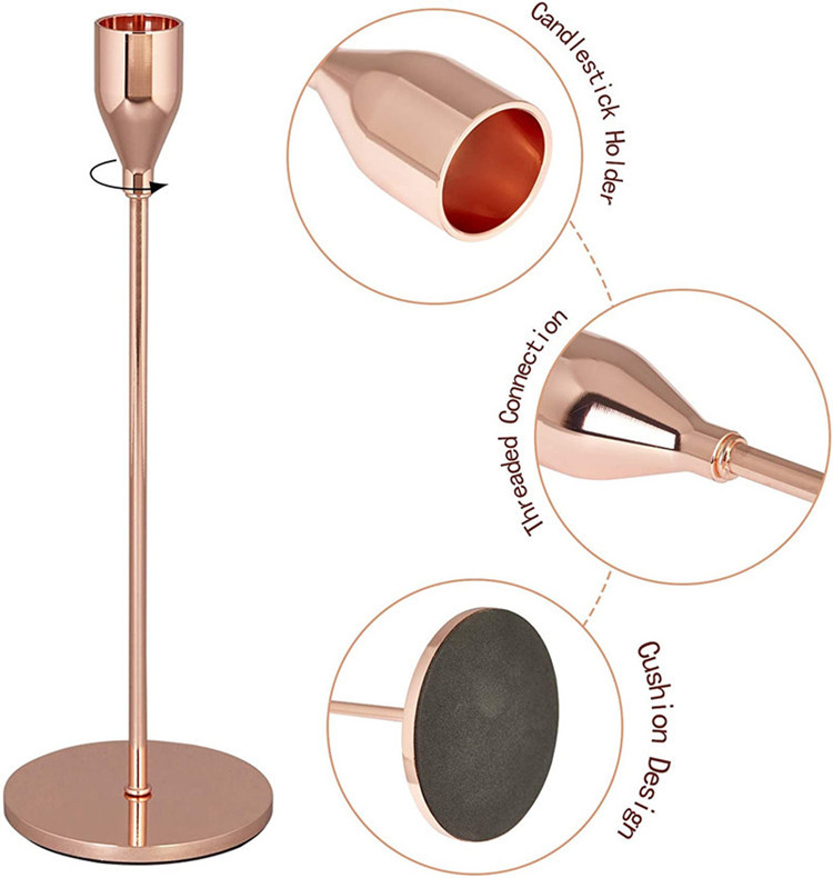 Set of three candle stand