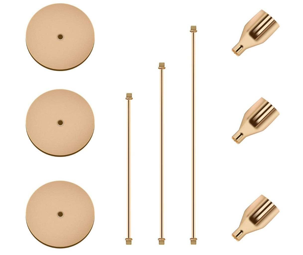 Set of three candle stand