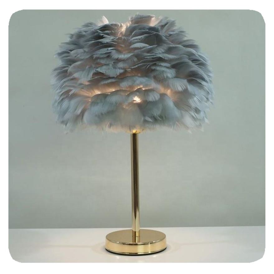 Feather Table Lamp